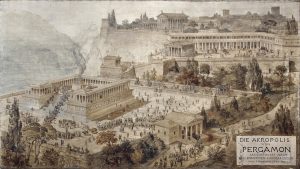 Reconstituição_da_Acropole_de_ Pergamo-Imagem_de_Friedrich_Thiersch_em_Wikimedia-BLOG_LUGARES_DE_MEMORIA