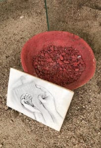 Resgate do processo de produção da arte rupestre em Xingó - Foto Sylvia Leite - BLOG LUGARES DE MEMÓRIA