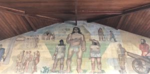 CaciqueSerigy pintado por Jenner Augusto - foto de Sylvia Leite - BLOG LUGARES DE MEMORIA
