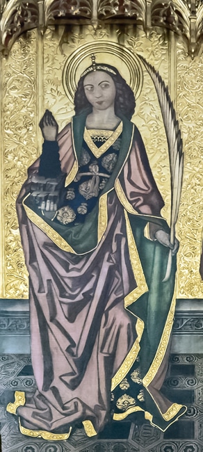  Detalhe de pintura da capela de Santa-Tecla-na-Catedral-de-Barcelona-Imagem-de-Didier-Descouens em Wikimedia - BLOG LUGARES DE MEMORIA