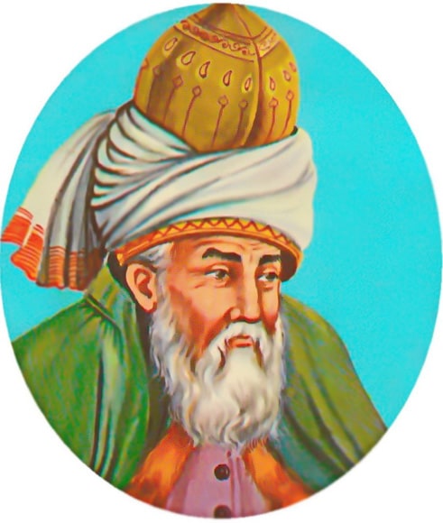 Retrato imaginário de Rumi - Foto de Por Chyah em Wikimedia - BLOG LUGARES DE MEMÓRIA