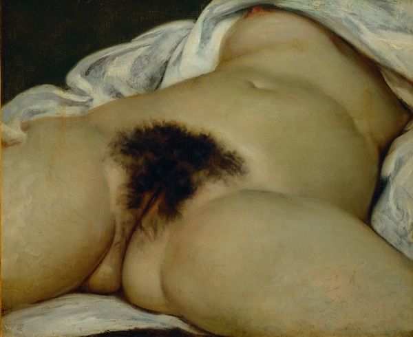 A origem do mundo - tela de Gustave Courbet - Foto de desconhecido- BLOG LUGARES DE MEMORIA