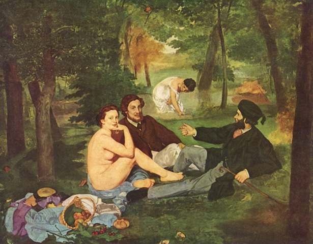 Almoço na Relva - tela de Edouard Manet - Wikimedia Commons - BLOG LUGARES DE MEMORIA