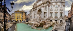 Vista lateral e panorâmica da Fontana di Trevi - Foto de Patrizio1948 em Pixabay - BLOG LUGARES DE MEMORIA