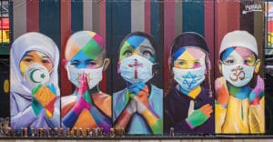 Os murais de Kobra: manifestos visuais Mural Coexistência de Kobra - Foto do site do artita - BLOG LUGARES DE MEMÓRIA