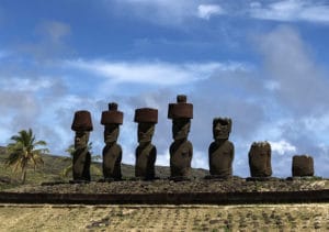 Ahu em Rapa NUi - Foto de Sylvia Leite - BLOG LUGARES DE MEMÓRIA