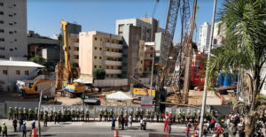 Obras do metrô na área do Quilombo Saracura - Foto de Paulo Santiago - BLOG LUGARES DE MEMORIA
