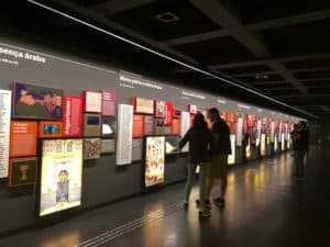 Painel no Museu da Língua Portuguesa - Foto de Sylvia Leite - BLOG LUGARES DE MEMORIA