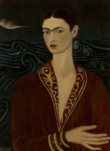 Primeiro autorretrato de Frida Kahl - Reprodução - BLOG LUGARES DE MEMORIA