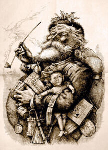 Famosa imagem de Papai Noel - Ilustração de Thomas Nast - BLOG LUGARES DE MEMORIA