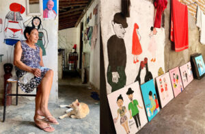 Dona Roxinha e seus quadros - Fotos de Andre Dantas - BLOG LUGARES DE MEMORIA