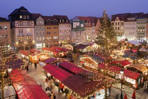Mercado de Natal em Jena Alemanha - Foto de ReneS em flickr e Wikimedia - BLOG LUGARES DE MEMORIA