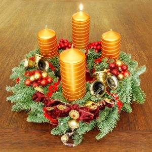 Coroa do advento decoração típica dos Mercados de Natal - Foto atribuida a Micha L Rieser - BLOG LUGARES DE MEMORIA