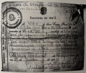 Taxa de laudemio - Arquivo pessoal de Amancio Cardoso