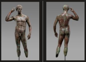 Estatua Jovem Vitorioso - Foto do site da Getty Villa -BLOG LUGARES DE MEMORIA