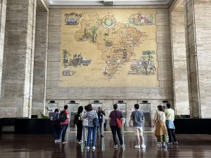 Mapa do Brasil no Ed Matarazzo - Foto de Sylvia Leite - BLOG LUGARES DE MEMORIA