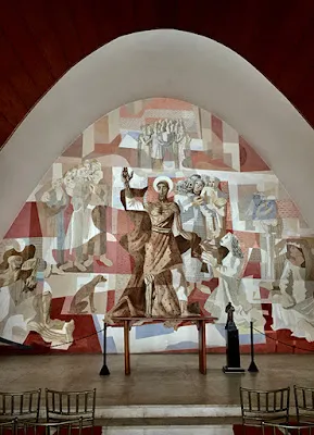 Mural de Portinari com São Francisco de Assis - Foto de Marcelo Prates - BLOG LUGARES DE MEMÓRIA