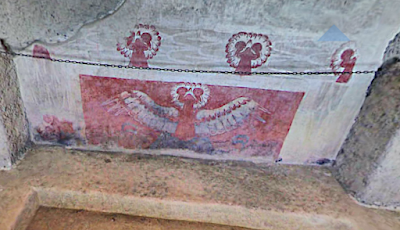 Pintura rupestre em Teotihuacan - Foto INAH Divulgação - BLOG LUGARES DE MEMÓRIA 