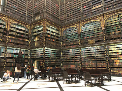 Vista interior do Gabinete Português de Leitura - Foto Sylvia Leite - BLOG LUGARES DE MEMÓRIA