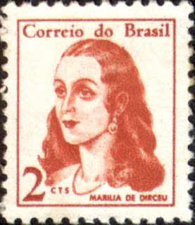Selo postal com Marília de Dirceu - BLOG LUGARES DE MEMÓRIA