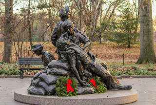 Monumento às mulheres heroínas da Guerra do Vietnã - Foto JamesDeMers por Pixabay - Matéria The Wall - BLOG LUGARES DE MEMÓRIA