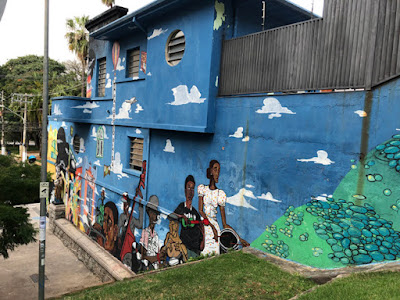 Pintura mural em parede do Bixiga - Foto de Sylva Leite - BLOG LUGARES DE MEMÓRIA